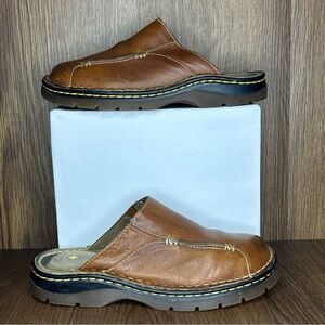 Dr. Martens VTG Brown Leather Unisex Slip-Ons